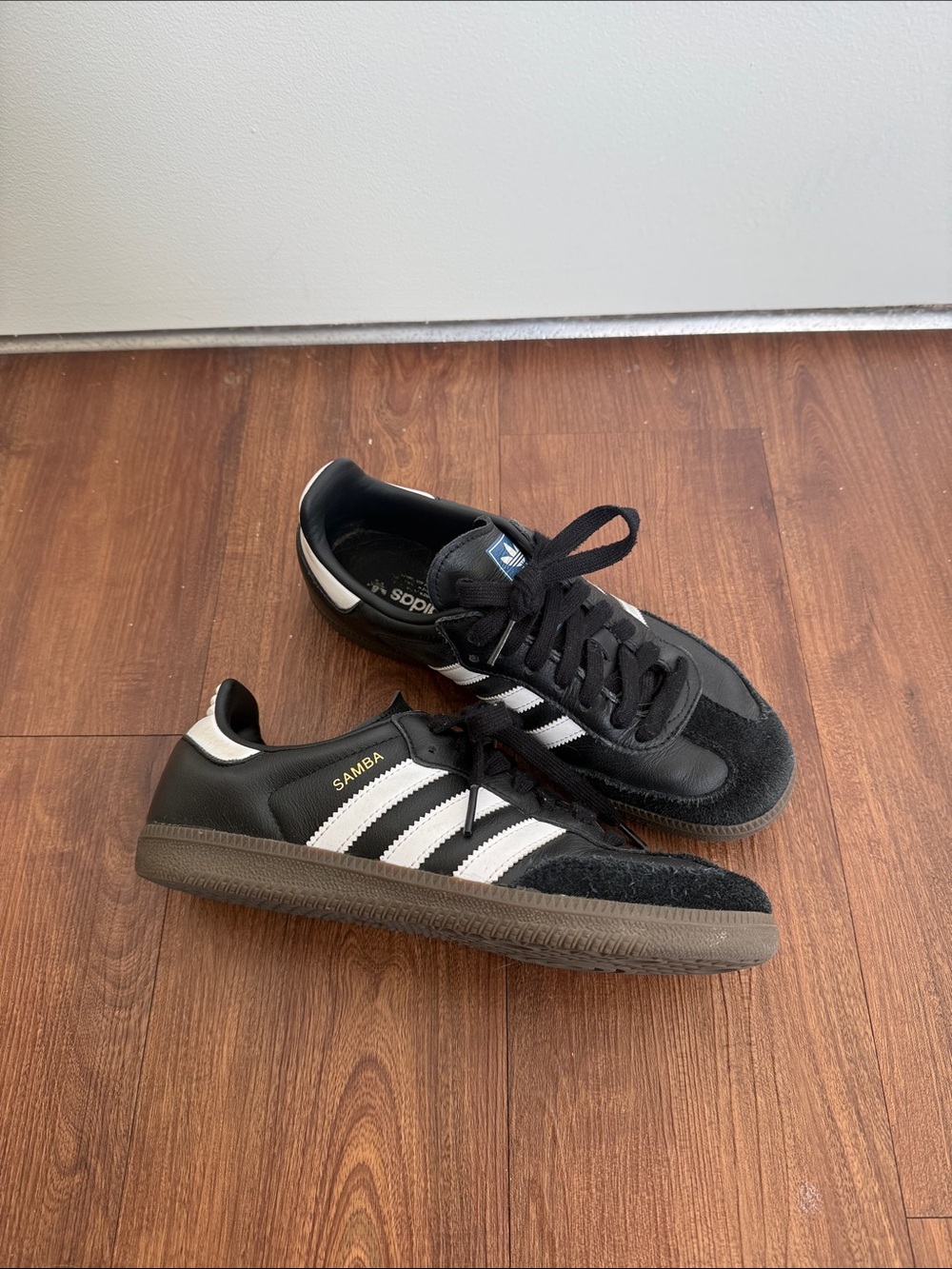 adidas Samba Men’s Black with White Stripes Low-Top Sneakers